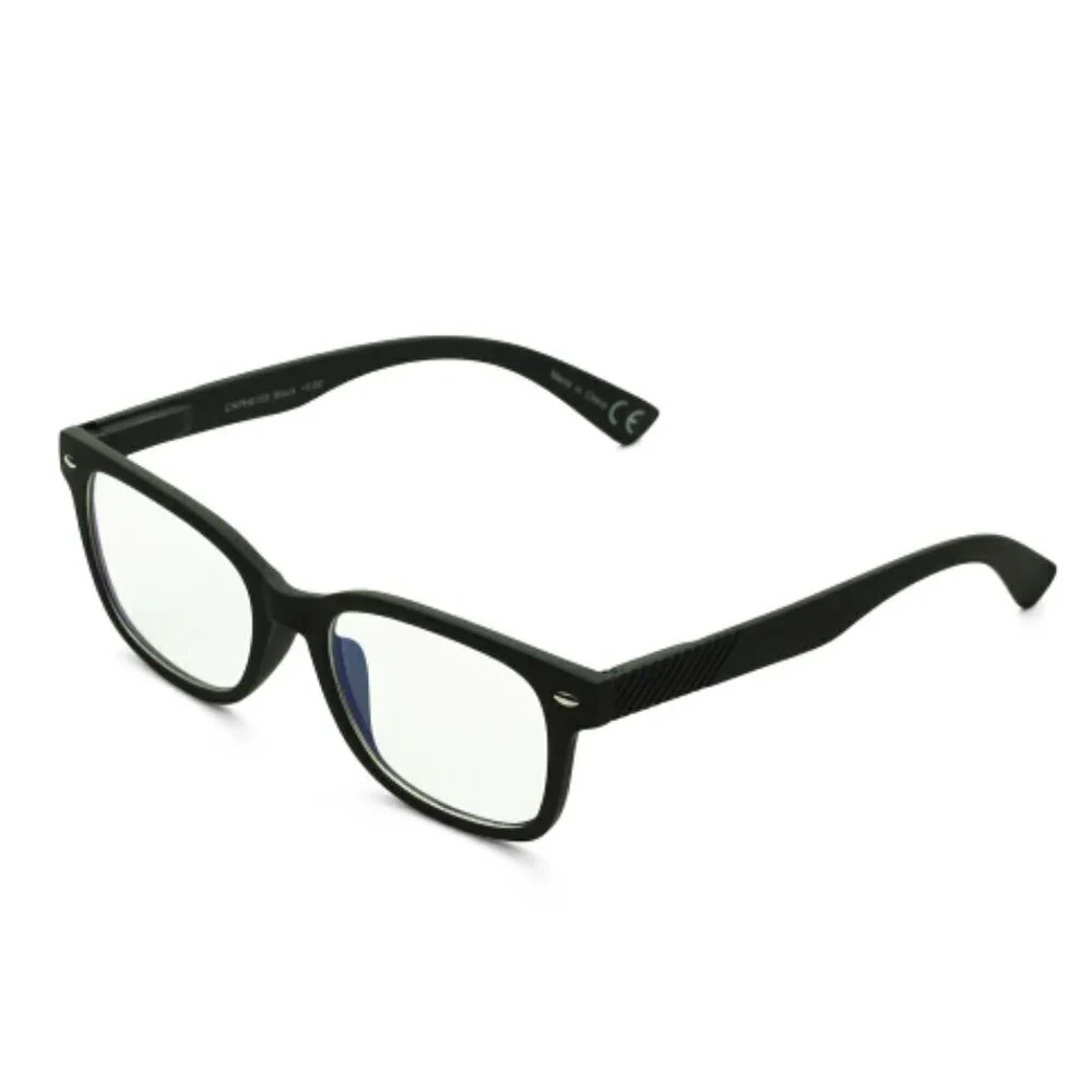 e-Specs Blue Light Filtering Specs Glasses Black